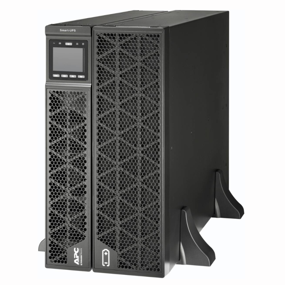 APC |  RT 10kVA Smart UPS, 230V Input Voltage, Rack Mounted With Kit, Lead Acid Battery Type, 2 IEC 60320 C13 / 1 IEC 60320 C19 Connection, 431W Charger Power, 1 Extended Runtime, Black