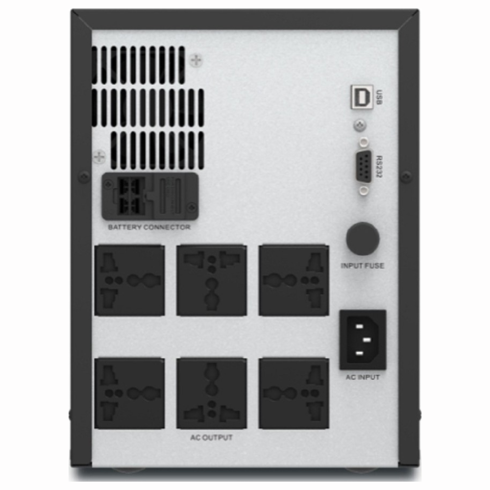 APC | SMV2000AI-MSX SMV 2000VA Easy UPS, Universal Outlet, UK Power Cord, 230V Input Voltage, 1400W Rated Power, Not Rack Mountable, Black