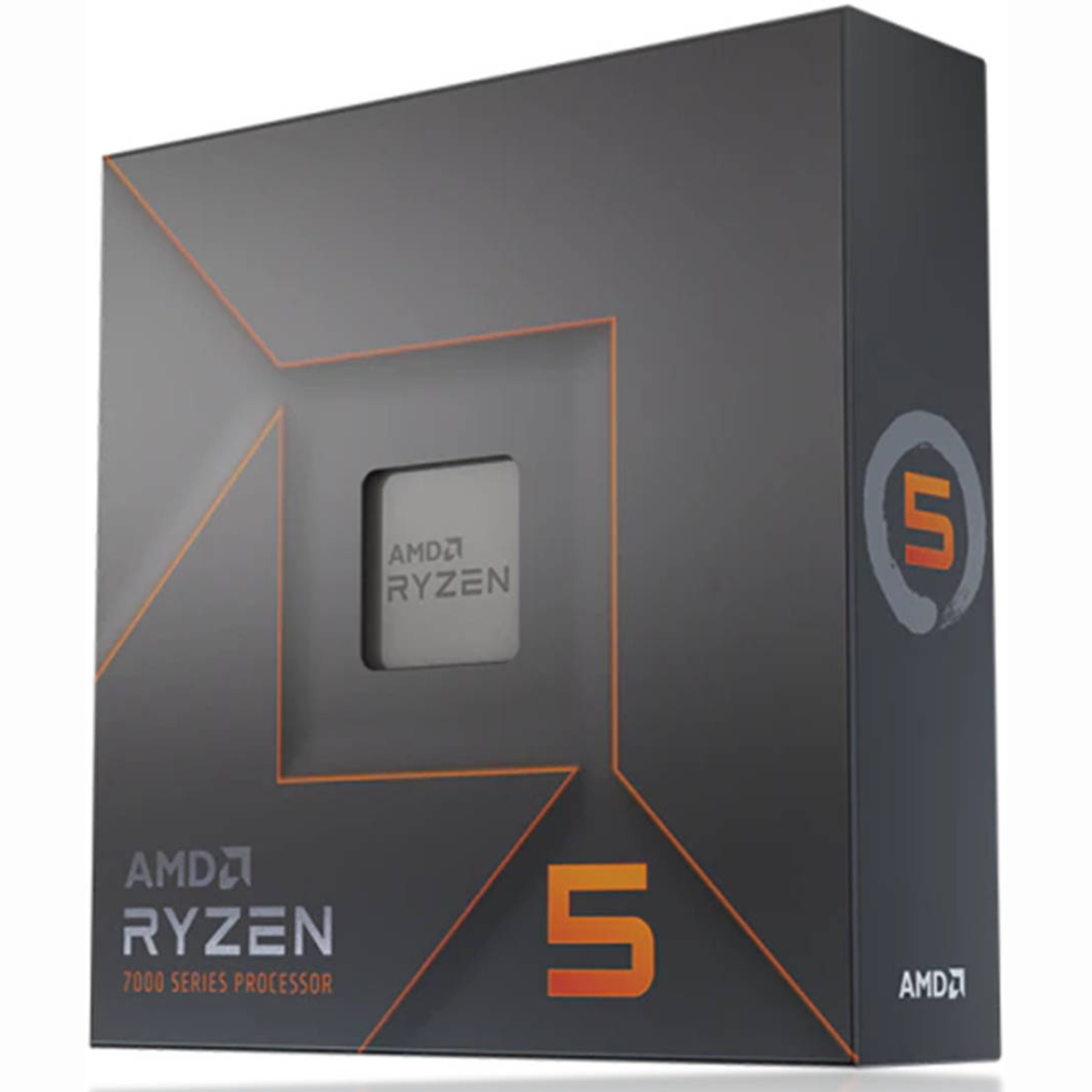 AMD Ryzen 5 7600X Desktop Processors, AM5 CPU Socket, 6 Cores 4.7GHz Up to 5.3GHz, 128GB Max Memory, 12 Threads, 105W TDP, 38MB Cache, PCIe 28/24, 2 Channel, 5200 MT/s MAX Speed | 100-100000593WOF