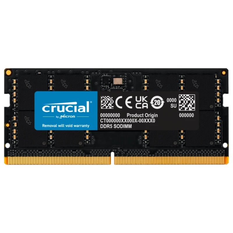 Crucial 32GB DDR5 4800 SODIMM  Laptop Memory | CT32G48C40S5