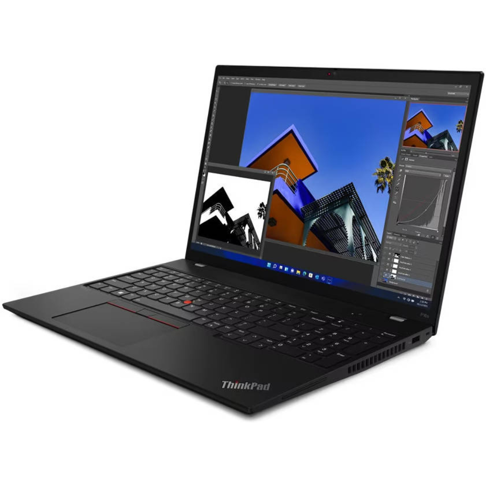 Lenovo ThinkPad P16s G2 Intel® Core™ i7-1360P up to 5.0GHz, E-core up to 3.7GHz, 16GB LPDDR5 RAM, 512GB SSD M.2 2280 PCIe® 4.0x4 Performance NVMe®, NVIDIA® RTX A500 4GB GDDR6,16" FHD+  Windows 11 Pro 64, Arabic / English, Keyboard BL Arabic, 3 Years Warranty | 21HK000MGR