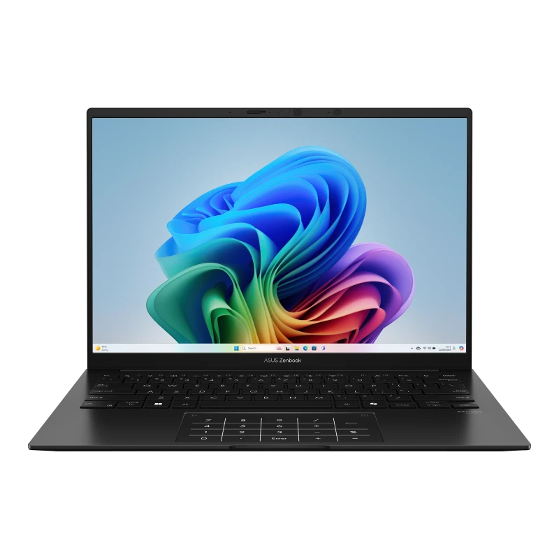 ASUS ZENBOOK 14 OLED, AMD Ryzen AI 7 350, 32GB RAM, 1TB SSD, 14.0" OLED WQ+, AMD Radeon Graphics, Win 11 Home, Eng-Arab Keyboard, Black