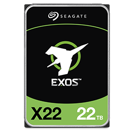 Seagate Exos X22, 22TB HDD, Hyperscale SATA, 7200RPM | ST22000NM001E