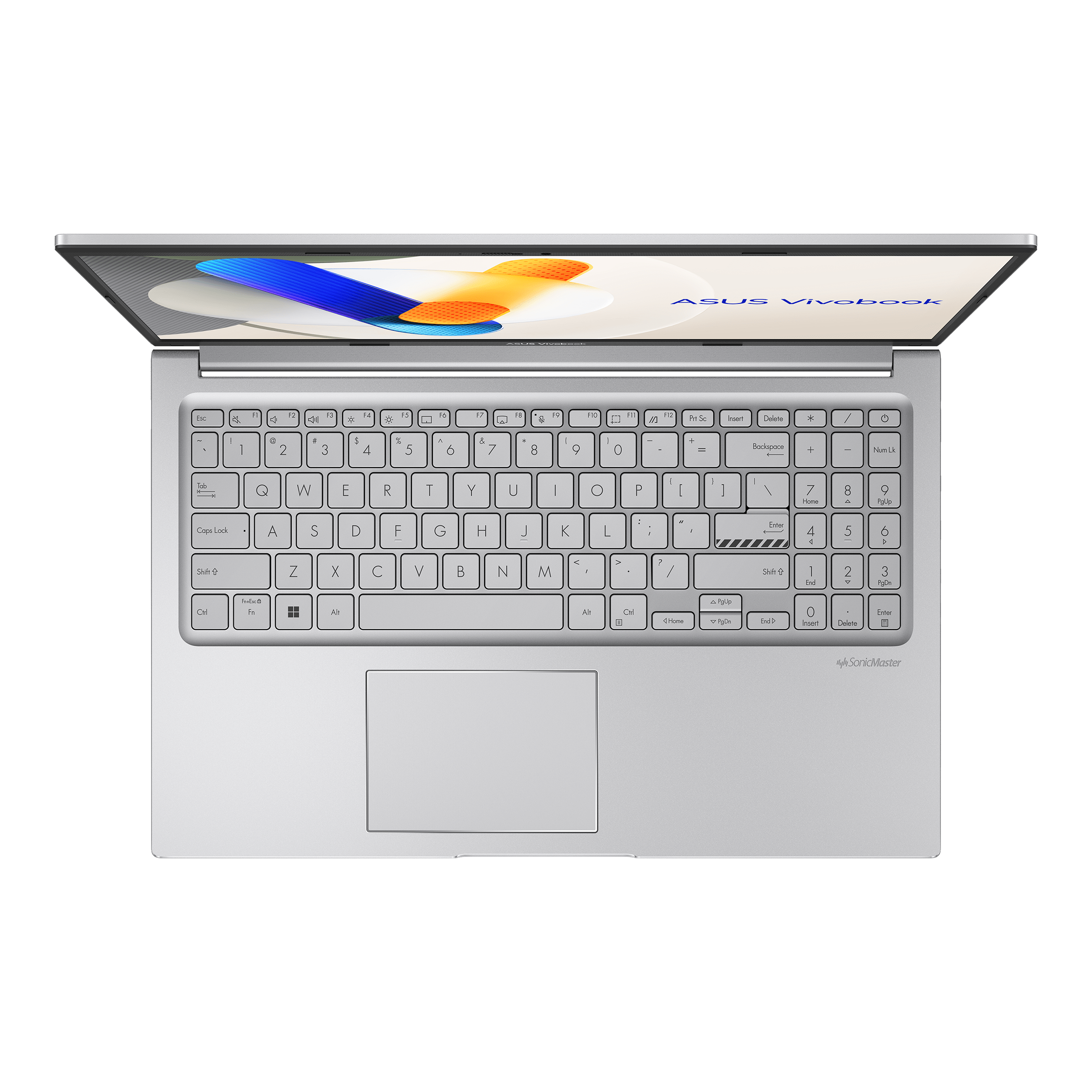 ASUS VIVOBOOK 15 Intel Core 7 150U 1.8GHz, 16GB RAM, 512GB SSD, Intel Graphics, 15.6" FHD, Win11 Home, Eng-Arab Keyboard, Silver | X1504VA-NJ687W