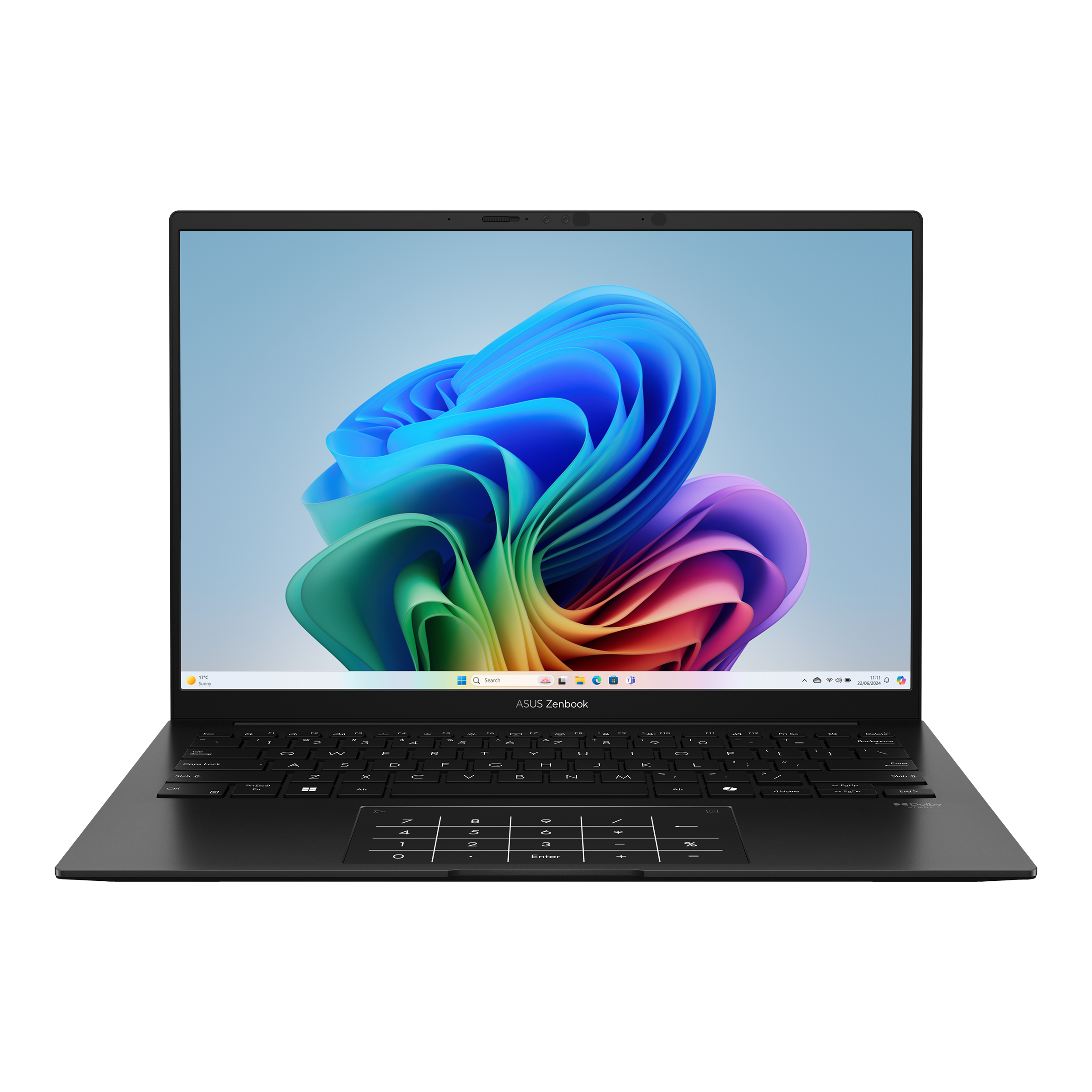 ASUS ZENBOOK 14 OLED,  AMD Ryzen AI 7 350, 32GB RAM, 1TB SSD, 14.0" OLED WQ+, AMD Radeon Graphics, Win 11 Home, Eng-Arab Keyboard, Black | UM3406KA-PP147W