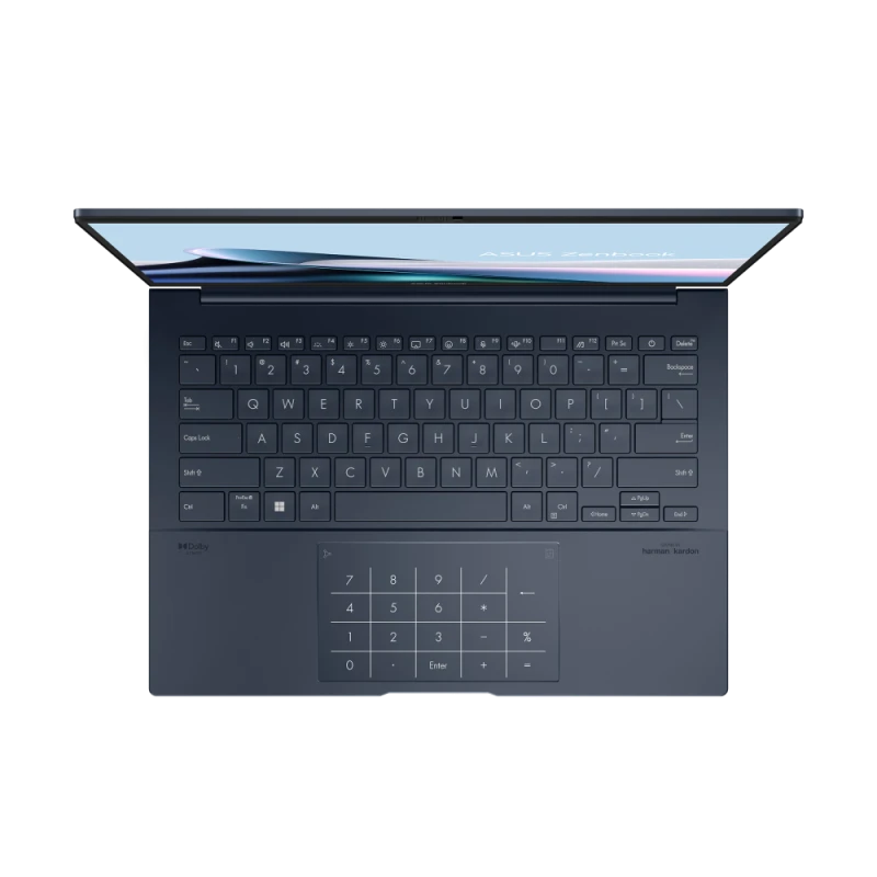 ASUS Zenbook 14 OLED – Core Ultra 7 255H, 16GB RAM, 1TB SSD, 14” 3K OLED Touch, Win11 Home, Eng-Arab Keyboard – Ponder Blue + Sleeve (UX3405CA-PZ052W)