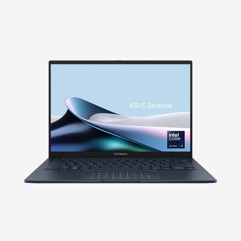 ASUS Zenbook 14 OLED – Core Ultra 7 255H, 16GB RAM, 1TB SSD, 14” 3K OLED Touch, Win11 Home, Eng-Arab Keyboard – Ponder Blue + Sleeve (UX3405CA-PZ052W)
