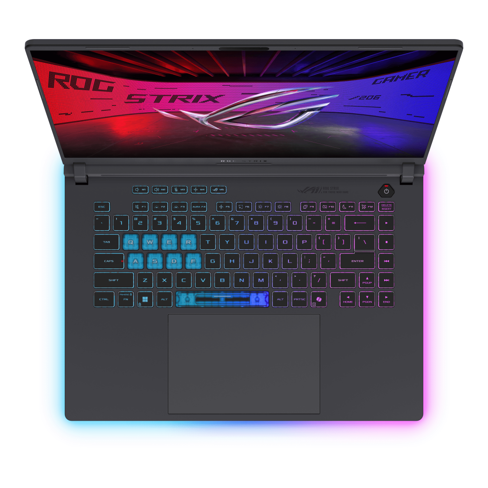 ASUS ROG Strix G16 (2025) G615, Intel Core Ultra 7 255HX, 16GB RAM, 1TB SSD, 16" WQXGA (2560 x 1600) 240Hz, NVIDIA RTX 5060 8GB, Windows 11 Home, Eng-Arab Keyboard, Eclipse Gray, 2 Years Asus Warranty | G615LM-G1SU7161W