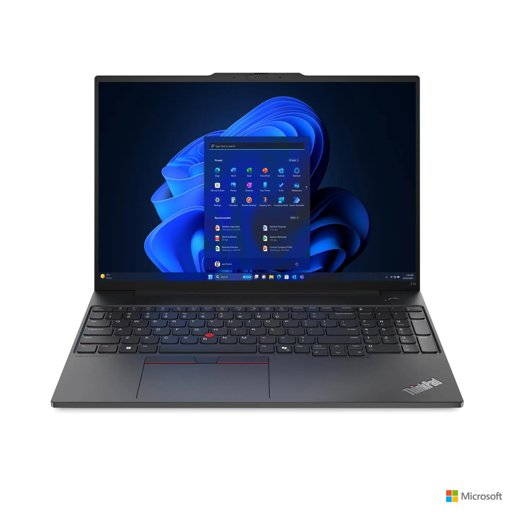 LENOVO THINKPAD E16, Intel Core Ultra 7 155H, 16GB RAM, 512GB SSD, 16"WUXGA, Intel Graphics, Win 11 Pro, Eng Arab Keyboard | 21MA001SGR
