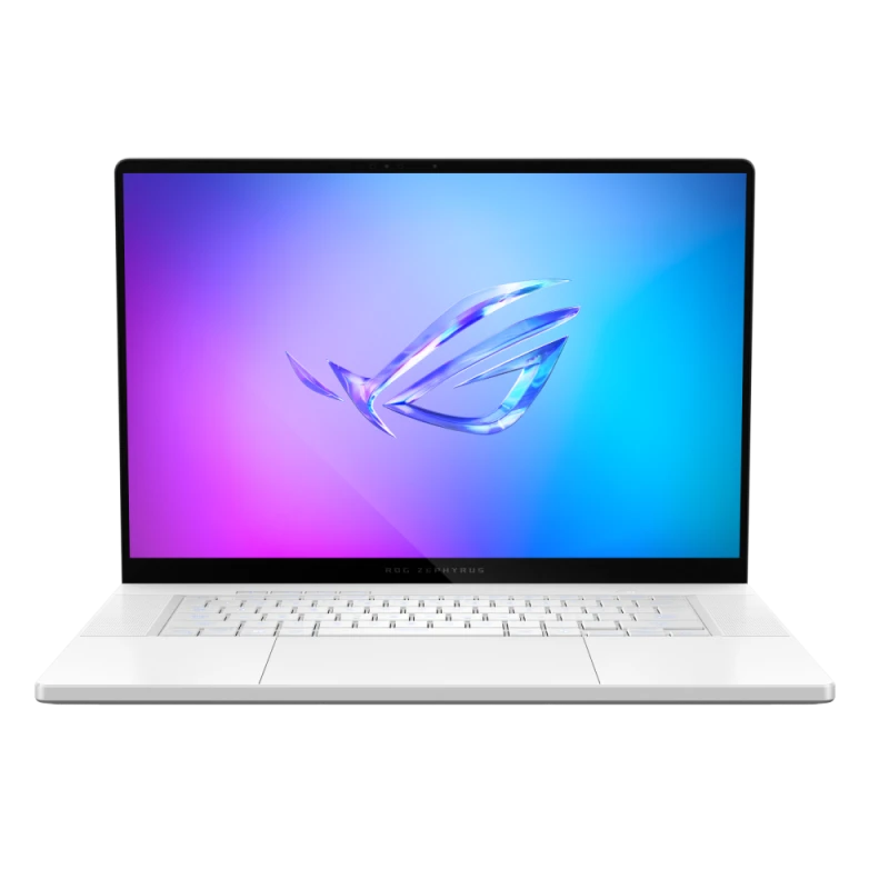 ASUS ROG Zephyrus G16, Ryzen AI 7 350, RTX 5070 8GB, 32GB RAM, 2TB SSD, 16" OLED 240Hz WQXGA, Win11, Eng-Arab KB – White + Sleeve & Mouse | GA605KP-AI-OLED322W
