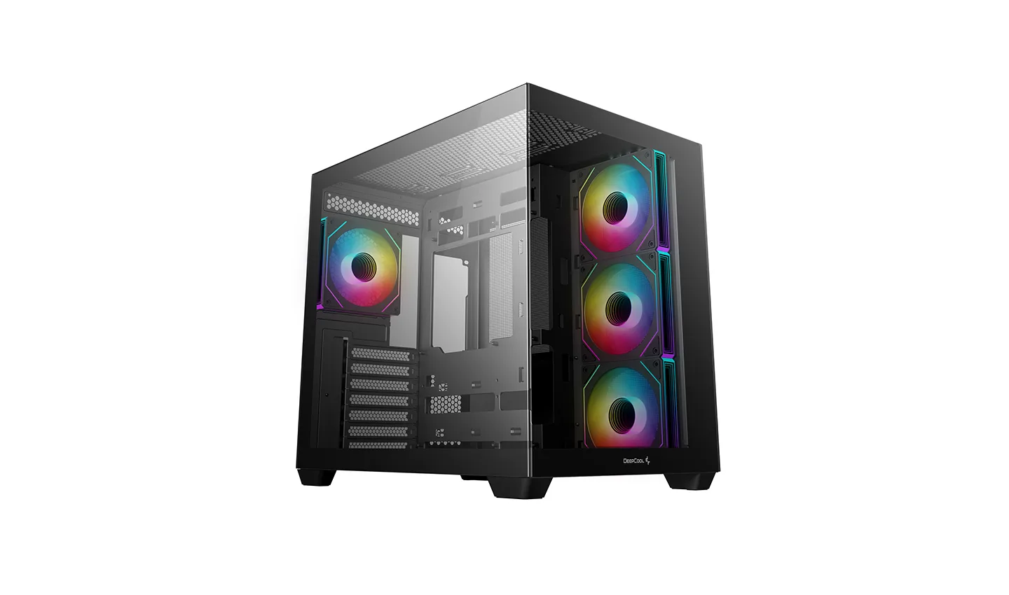 DeepCool CG530 4F  ATX Computer Case, Tempered Glass, Up to 360mm Radiator & Up to 10x Max Fan Support,  White | R-CG530-BKADA4-G-1