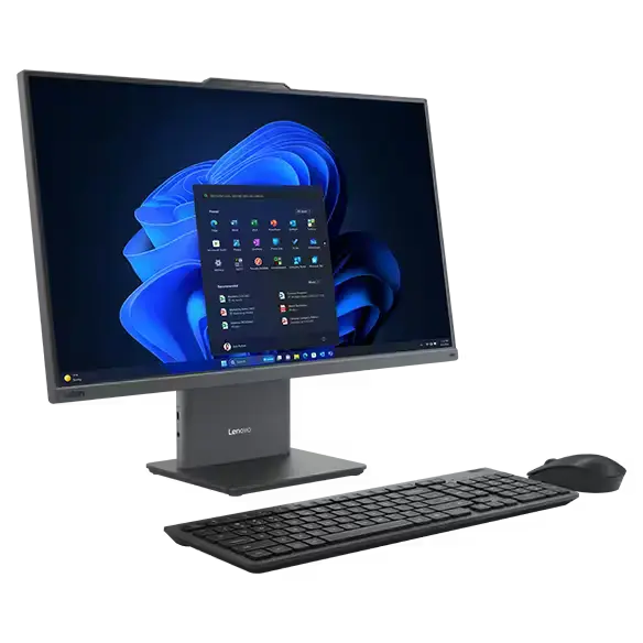 Lenovo ThinkCentre Neo 50a Gen 5 All‑in‑One 27″ PC, Intel Core i7‑13620H, 8GB DDR5, 512GB NVMe SSD, Intel UHD, Non‑Touch, DOS, Luna Gray