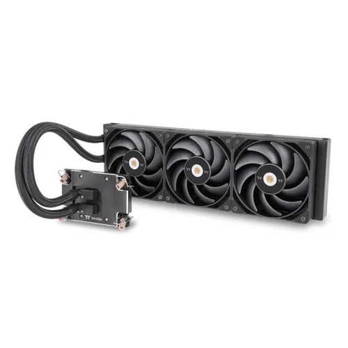 Thermaltake AW420 Workstation AIO Liquid Cooler, 120mm PWM Fan, Nickel-Plated Copper Block, Intel LGA4677 & AMD sTR5/SP6 Support, Black| CL-W445-PL14BL-A