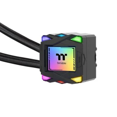 Thermaltake LA360 ARGB Sync AIO Liquid Cooler, 3x 120mm ARGB fans, RGB Water Block, 79.3 CFM (one fan) Air Flow, 3.45 mm-H2O (one fan) Static Pressure, Black | CL-W459-PL12SW-A