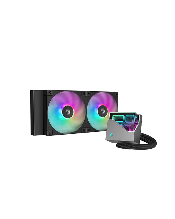 DeepCool LT240 ARGB  high-performance liquid CPU cooler, 240mm radiator - Black | R-LT240-BKAMNC-G-1