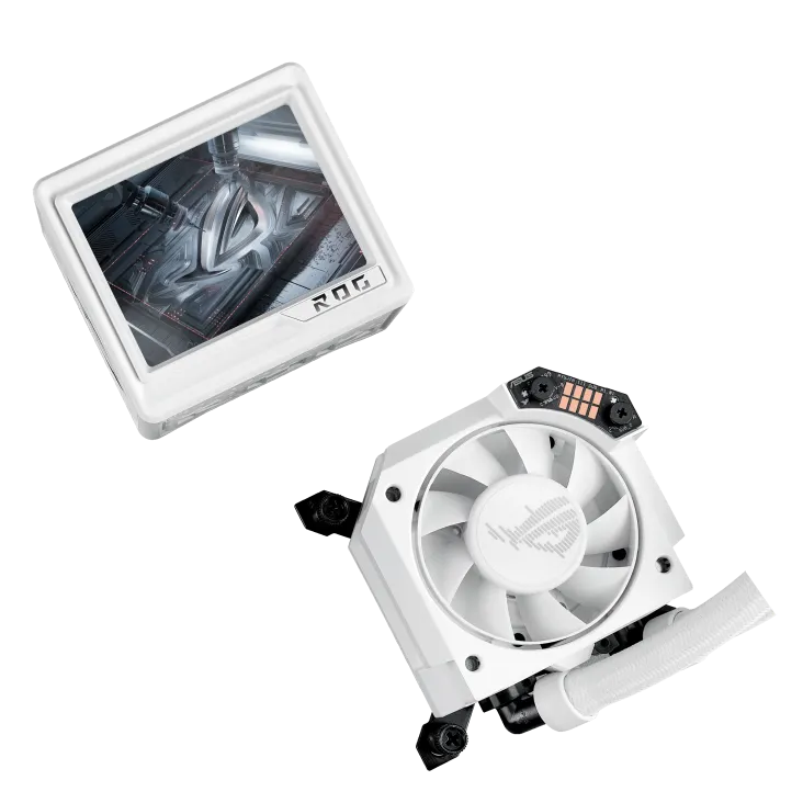 ASUS ROG Ryujin III 360 ARGB Extreme Liquid CPU Cooler, 360mm Radiator, 3.5" Full Color LCD Display, White, High Performance, Quiet Operation | 90RC0132-M0EAY0