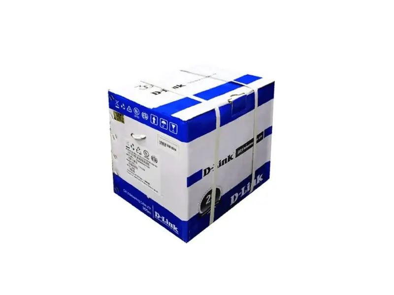 D-Link Cat6 UTP Solid Cable 23 AWG – 305 m Roll, 4‑Pair, PVC Jacket, Central Cross-Separator, Gigabit Ethernet Rated