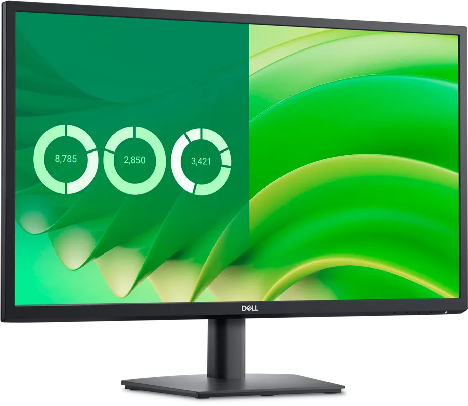 Dell E2725H 27-Inch Full HD Monitor – IPS Panel, 1920x1080 Resolution, 60Hz, HDMI & DisplayPort, Anti-Glare, ComfortView
