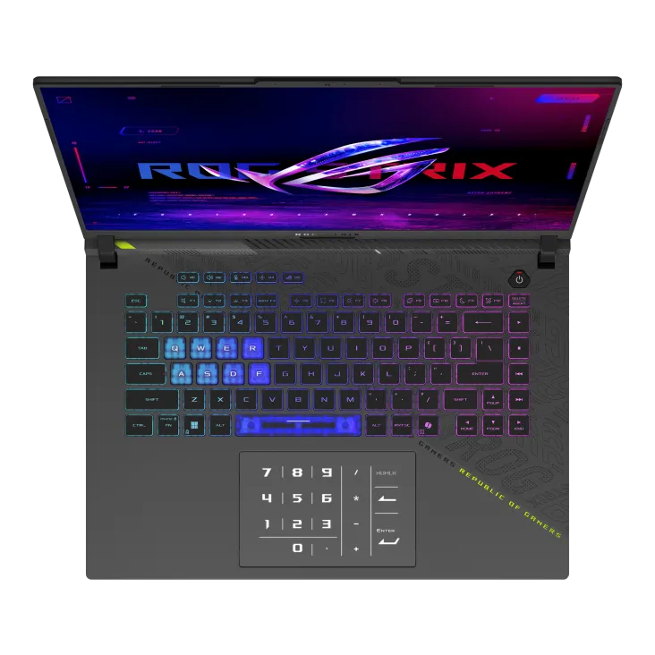 ASUS ROG STRIX G16 AMD Ryzen 9 8940HX, 32GB RAM, 1TB SSD, 16" WUXGA 165Hz, 12GB NVIDIA RTX 5070Ti, Win11 Home, Eng-Arab Keyboard, Gray + ROG Backpack | G614PR-RV009W