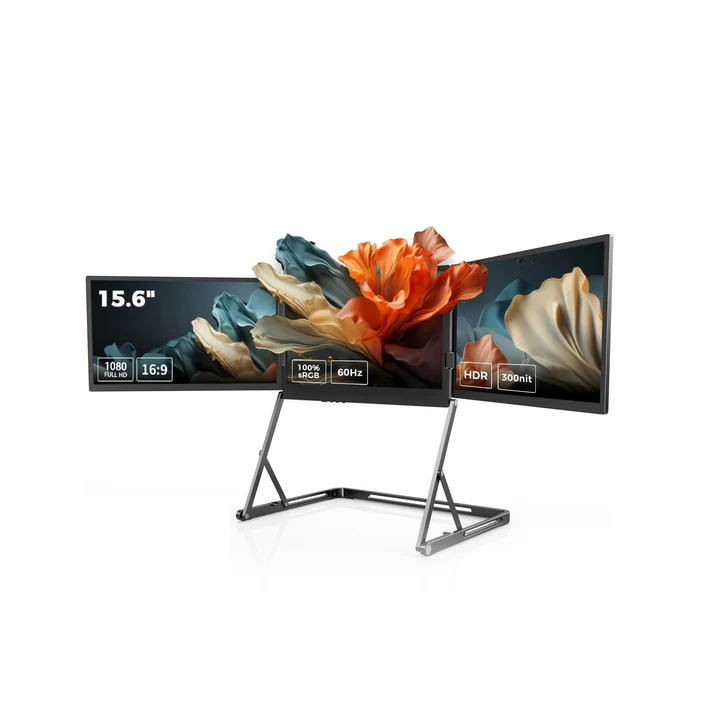 V2com Q1 Quad-Screen 360° rotation 60hz FHD IPS Monitor | V2com Q1