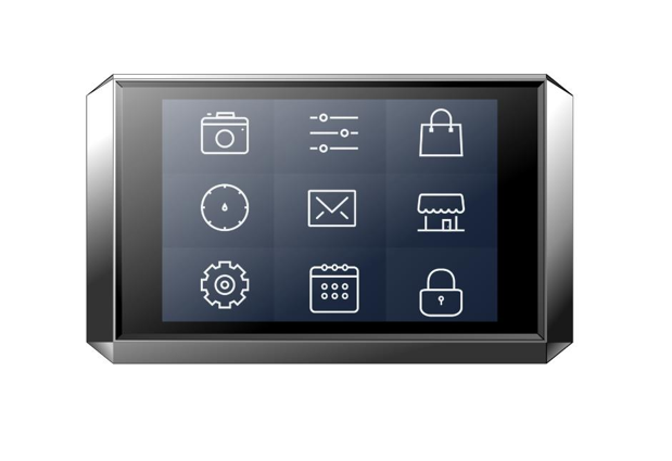 V2com H3 Touch Screen Smart Steam Hub, 3.5" IPS Display, 320×480 Resolution, 60Hz, USB-C Multi-Function Dock, Control Buttons, Real-Time Monitoring
