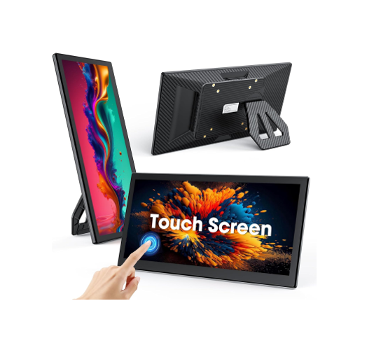 V2COM L3 Pro 12.1″ FHD IPS Portable Touchscreen Monitor – 1080p@60Hz, 10‑Point Touch, USB‑C & HDMI, Built‑In Speakers