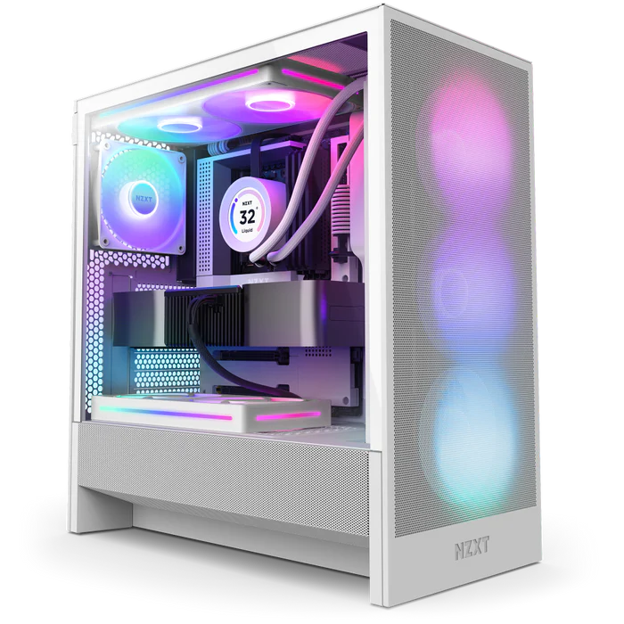 Specter V Gaming PC, AMD Ryzen 7 7800X3D + ASUS DUAL RTX 5060 Ti OC Edition 16GB GDDR7 White, 32GB DDR5 6000MHz RGB, 1TB NVMe SSD, 240mm DeepCool ARGB AIO, 750W 80+ Gold PSU, NZXT H5 Flow RGB