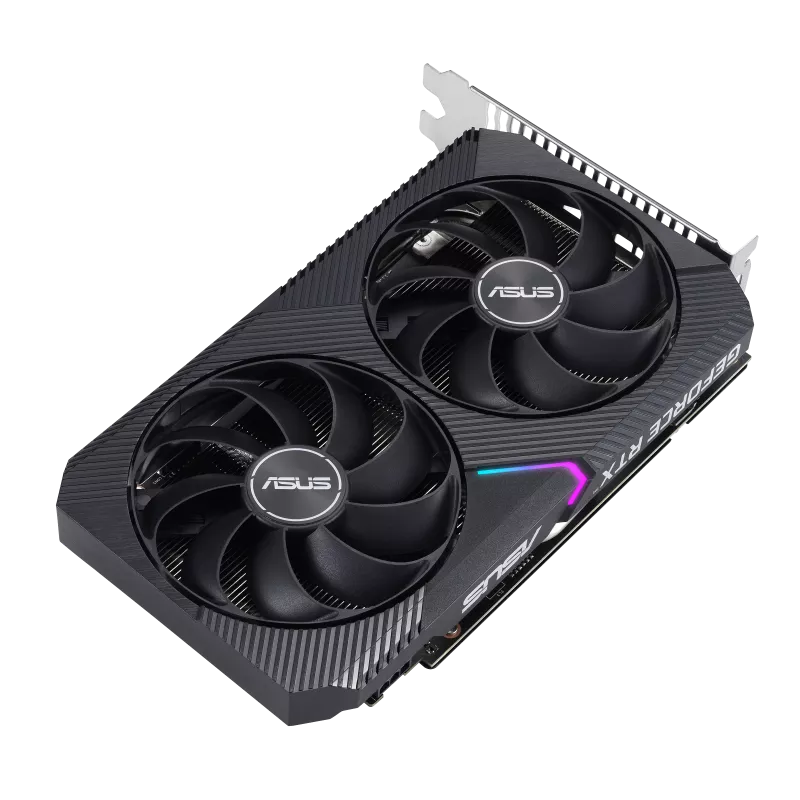ASUS Dual Nvidia GeForce RTX 3050 V2 OC Edition 8GB GDDR6 128-bit Graphic card, 2560 CUDA Core, 1852 MHz Max Boost, Clock, 7680 x 4320 Max Resolution, 14 Gbps Memory, 2 Year Warranty, Black | 90YV0GH6-M0NA00