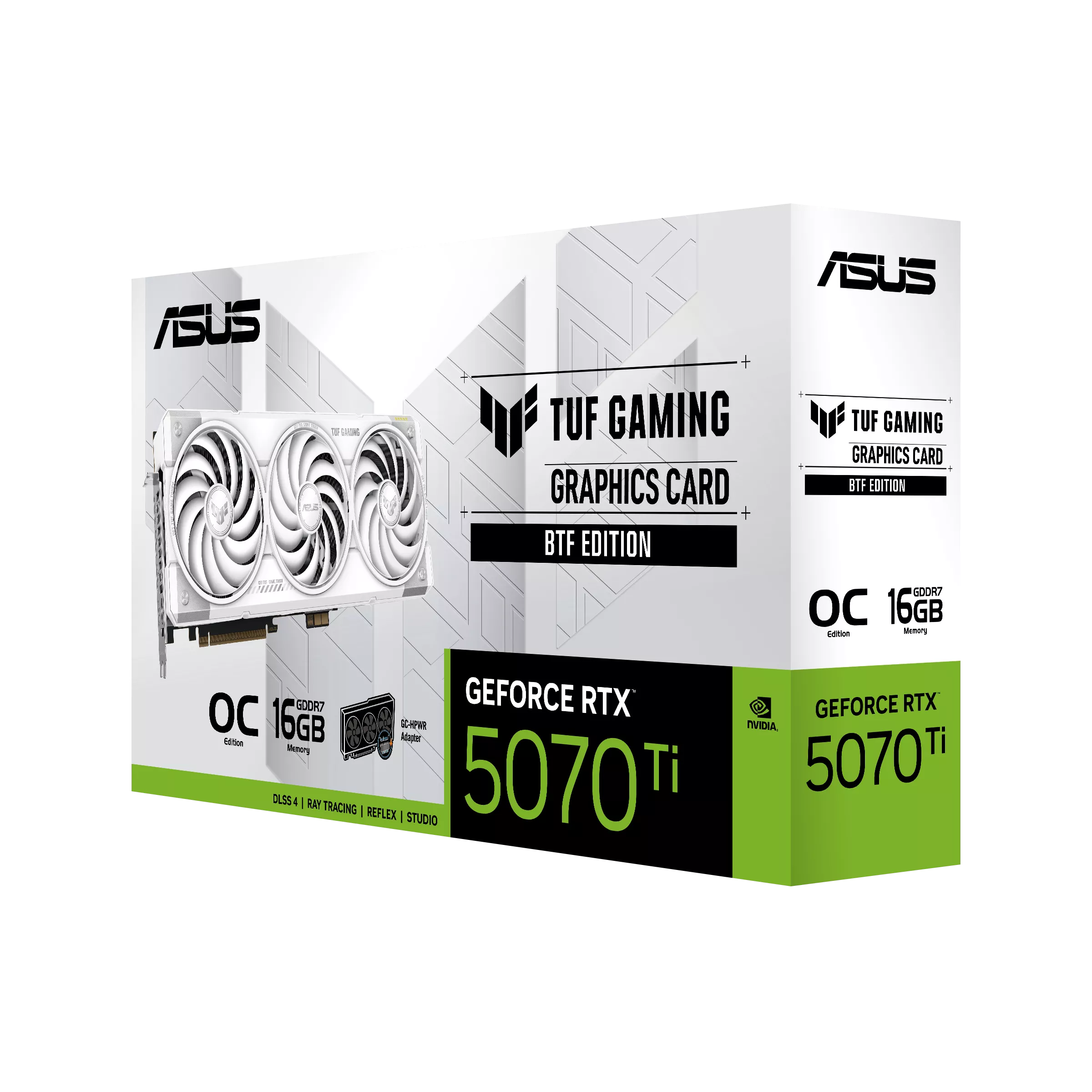 ASUS TUF Gaming GeForce RTX 5070 Ti 16GB GDDR7 OC ,2610MHz OC Boost, 8960 CUDA, 28Gbps PCIe 5.0 256-Bit 3.125 Slot, Triple Axial-Tech Fan, DLSS 4 Ray Tracing, 850W , ARGB Aura Sync | BLACK | Expert-Zone