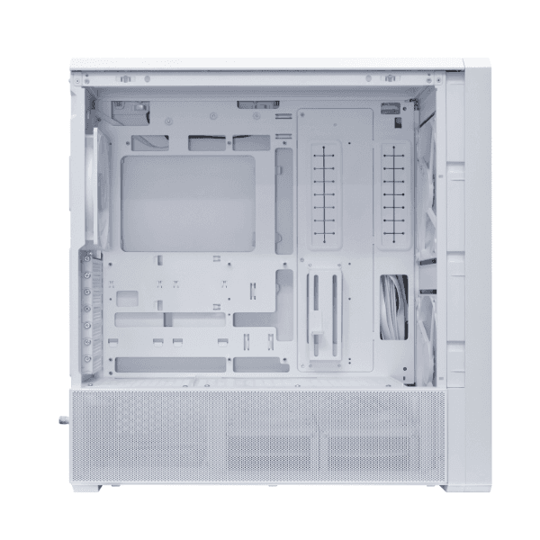 LANCOOL 217 INF White Mid-Tower Case, Infinity Mirror Front Panel, High Airflow (2x 170mm Fans), Back-Connect Compatible | G99.LAN217INFXW.00