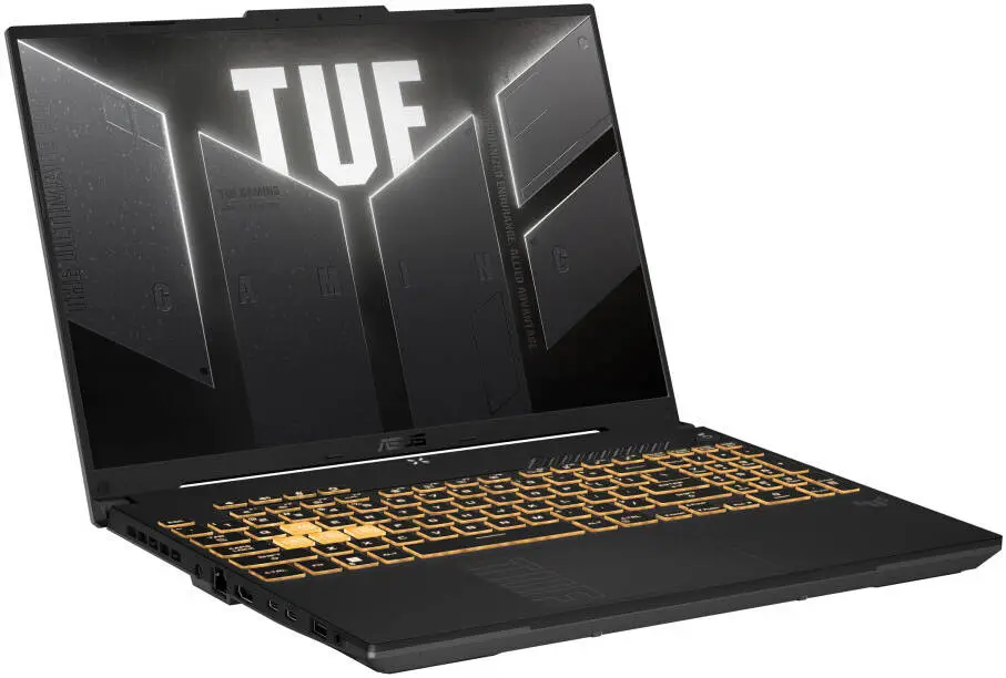 ASUS TUF F16 Gaming Laptop, 16" WUXGA 144Hz, AMD Ryzen 7 7700H, 16GB RAM, 1TB SSD, GeForce RTX 4050 6GB, Windows 11 Home, Gray | FX607NUQ‑RL001W