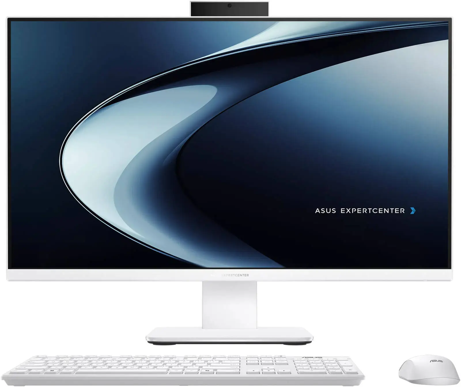 ASUS P470VAT ExpertCenter P400 All in One PC, 27" FHD Touch Display, Intel Core 7 240H, 16GB RAM, 1TB SSD, Intel Graphics, English-Arabic Keyboard, Windows 11 Home, White | 90PT03W8-M01JN0