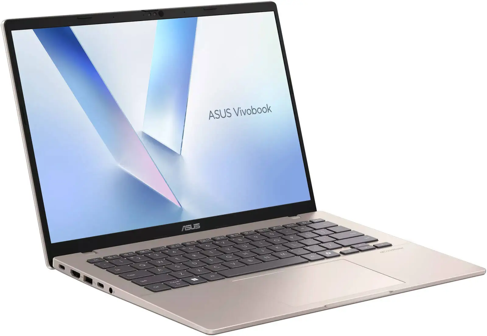 ASUS Vivobook 14 M1407KA Laptop, 14" WUXGA IPS Display, AMD Ryzen AI 5 330, 16GB RAM, 512GB SSD, AMD Radeon Graphics, English-Arabic K/B, Windows 11 Home, Platinum Gold | 90NB15H2-M00AU0