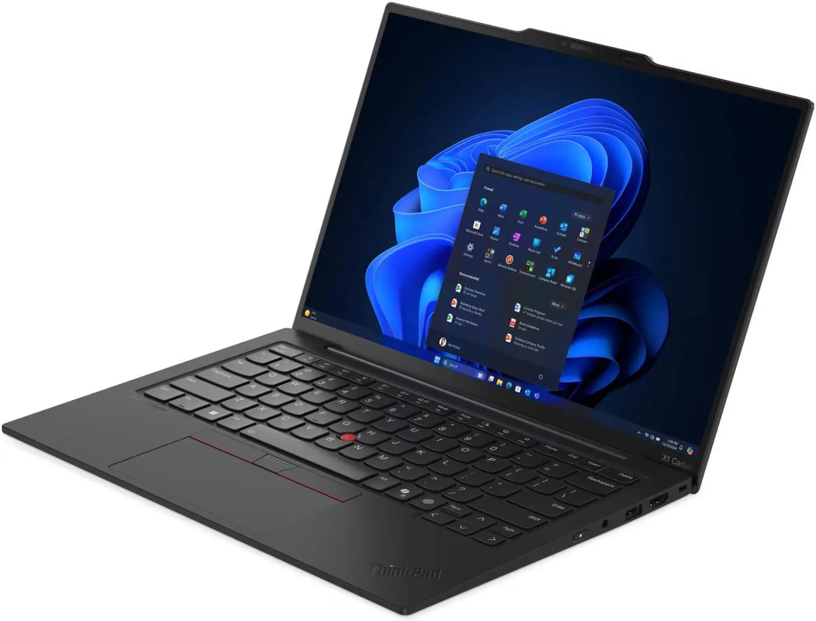 Lenovo ThinkPad X1 Carbon Gen 13 Aura Edition, 14" 2.8K OLED 120Hz Display, Intel Core Ultra 7 258V, 32GB RAM, 1TB SSD, Intel Arc Graphics 140V, English-Arabic K/B, Windows 11 Pro, Black | 21NS013PGR