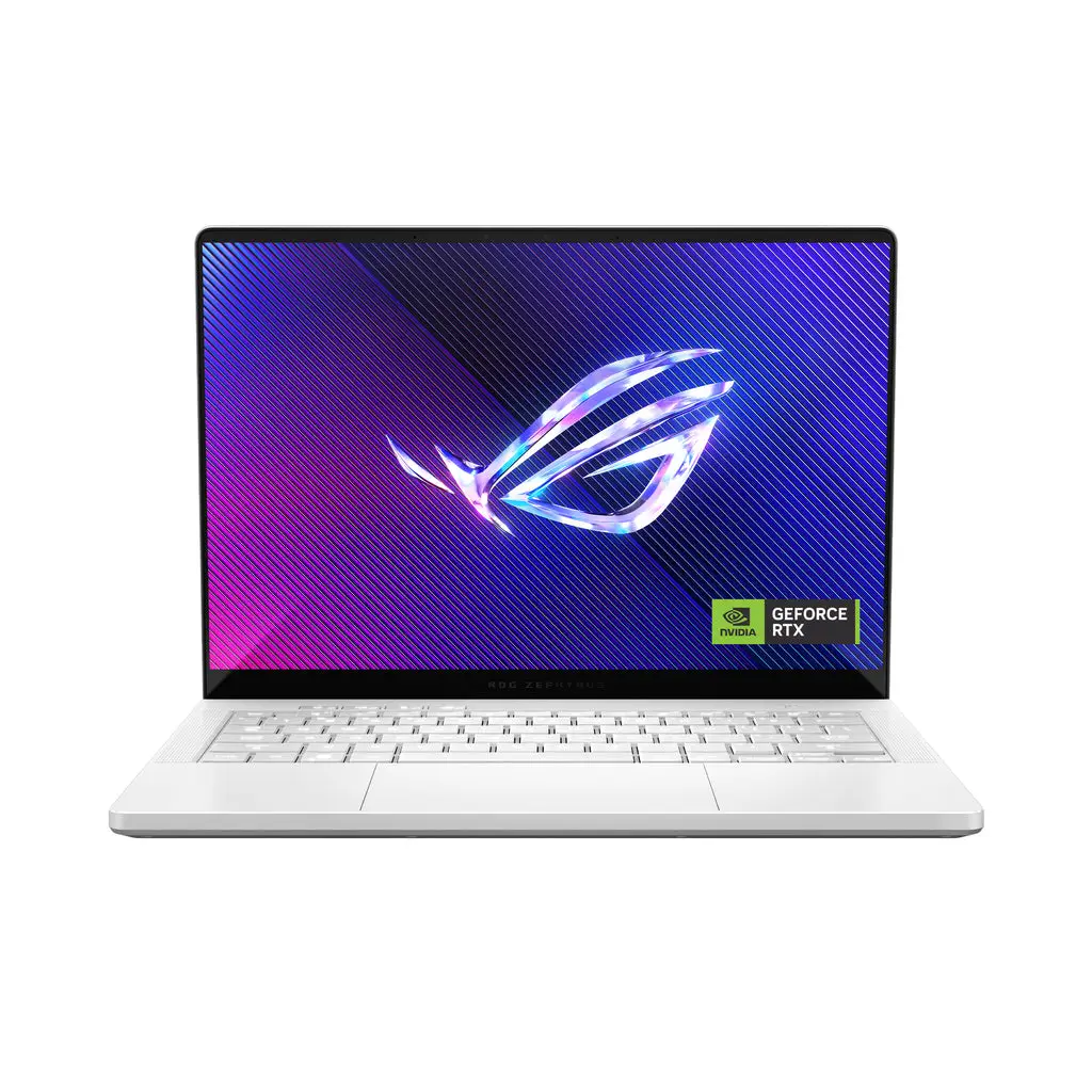 ASUS ROG ZEPHYRUS G14 GU405AR-AI-SY064W Gaming Laptop, Intel Ultra 9 386H, 32GB RAM, 1TB SSD, 14" 3K (2880x1800) OLED 120Hz, 12GB NVIDIA RTX 5070Ti, Windows 11 Home, Eng-Arab K/B, White + ROG Sleeve|90NR0P93-M00310