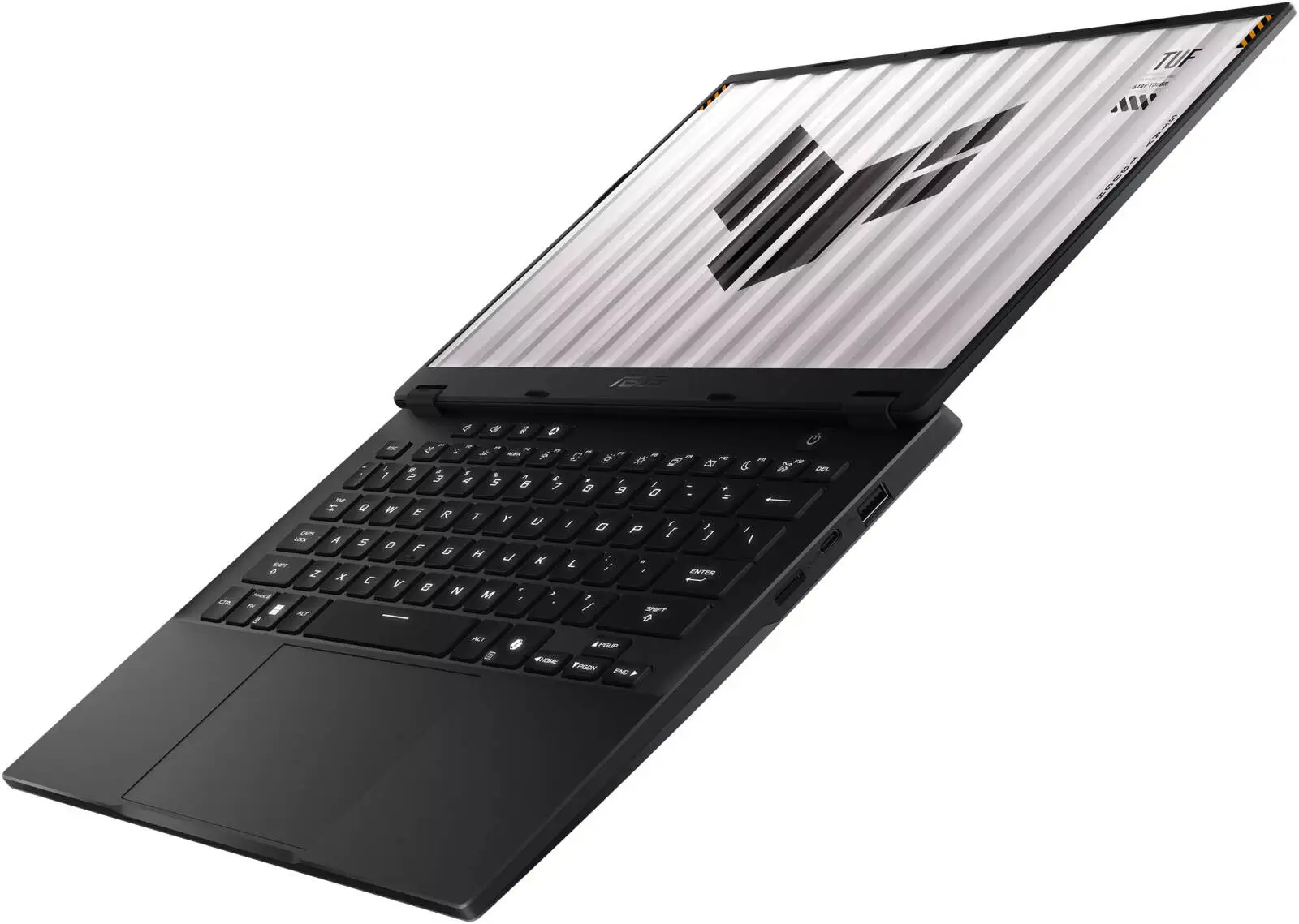 ASUS TUF Gaming A14 FA401KM-G161W Gaming Laptop, 14" WQXGA 165Hz Display, AMD Ryzen AI 7 350, 16GB RAM, 1TB SSD, GeForce RTX 5060 8GB GPU, Win11Home, English-Arabic K/B, Gray + ASUS Backpack & Mouse | 90NR0KG1-M000Y0