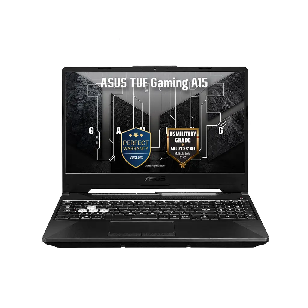 ASUS TUF Gaming A15 FA506NCG Gaming Laptop, 15.6" FHD 144Hz Display, AMD Ryzen 7 8845HS Processor, 16GB RAM, 512GB SSD, NVIDIA RTX 3050 4GB, English-Arabic K/B, Win11, Black | 90NR0JF7-M00UY0