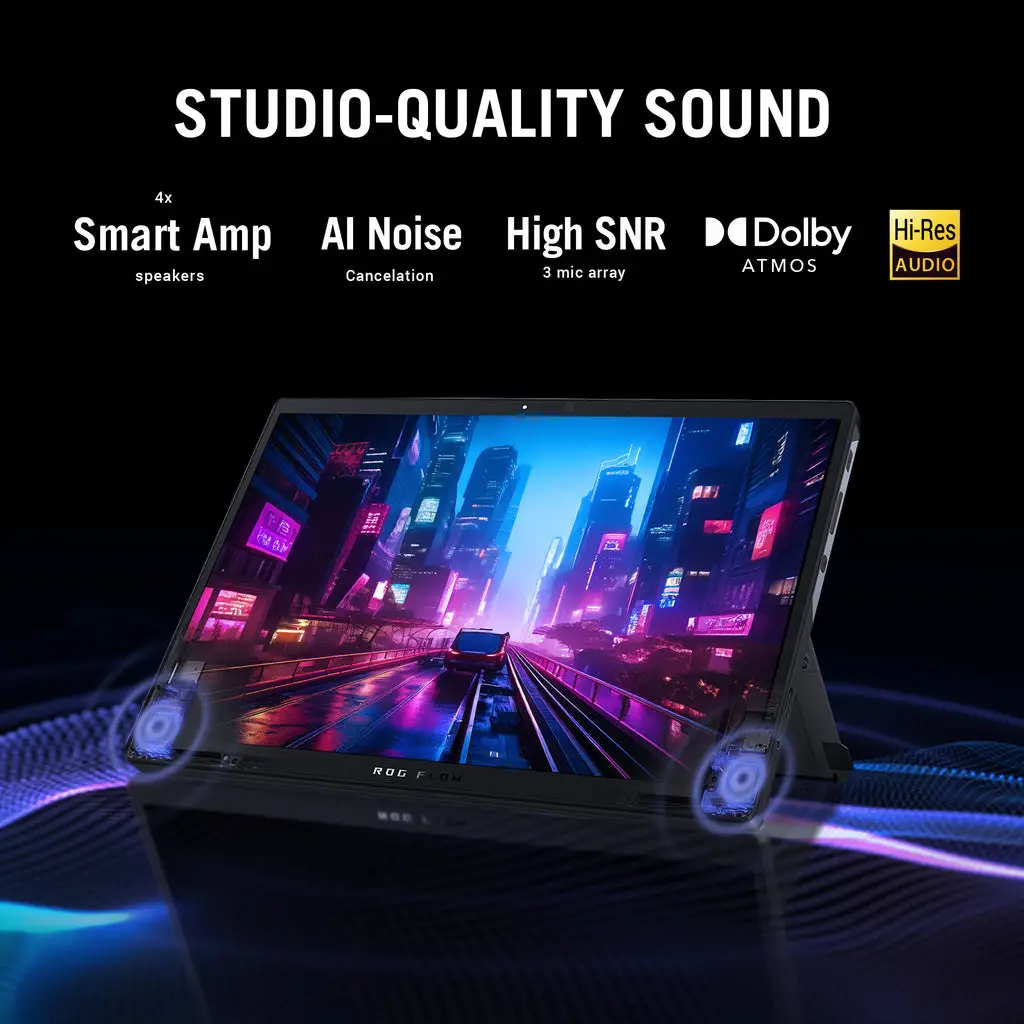 ASUS ROG Flow Z13 Gaming Laptop, 13.4″ 2.5K QHD WQXGA 180Hz Touch Display, AMD Ryzen AI MAX+ 395, 32GB RAM, 1TB SSD, AMD Radeon Graphics, Eng-Arab K/B, Win 11 Home, Black | 90NR0JY1-M00320