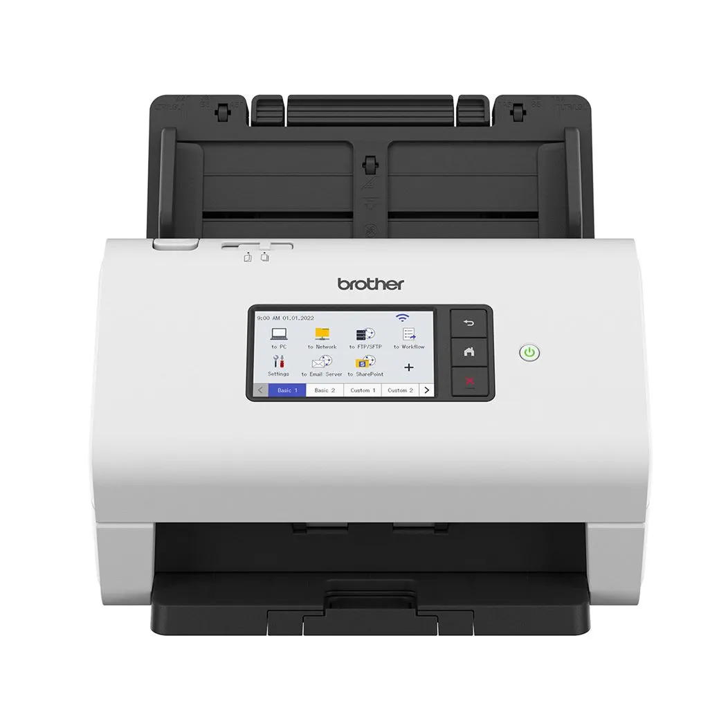 Brother ADS‑4900W Professional Desktop Scanner – 60 ppm, 100‑Sheet ADF, Duplex 120 ipm, USB 3.0, Wi‑Fi & Ethernet, 4.3″ Touchscreen|5WDE0A00173