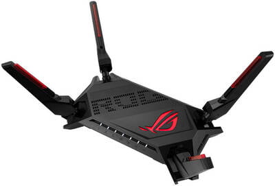 ASUS ROG Rapture GT-AX6000 Dual-Band WiFi 6 Gaming Router, Speed Up to 6000 Mbps, Dual 2.5G Ports, WAN Aggregation, Triple-Level Game Acceleration, AiMesh Support, Black | 90IG0780-MU9B00