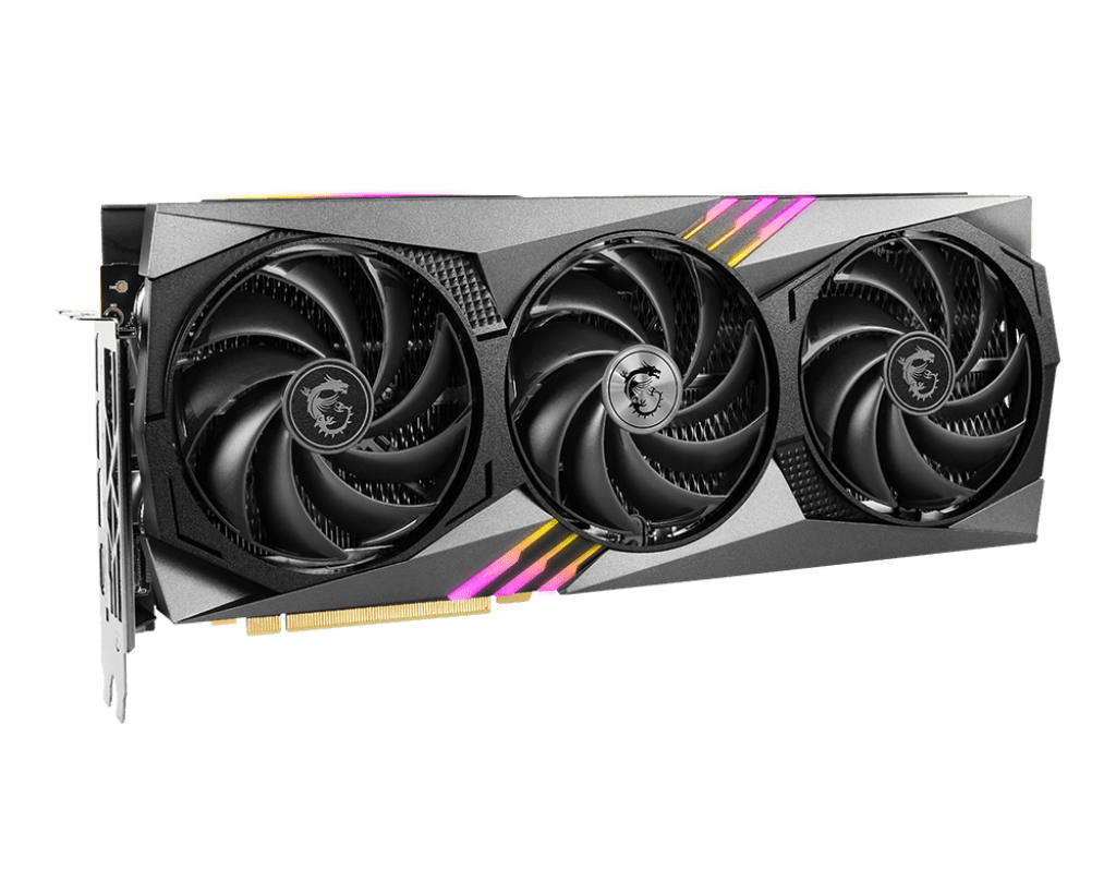 MSI RTX 4070 GAMING X TRIO Graphics Card, 12GB GDDR6X 192-bit Memory, 2610 Boost Clock, PCIE 4, DisplayPort x 3, HDMI x 1 | 912-V513-064