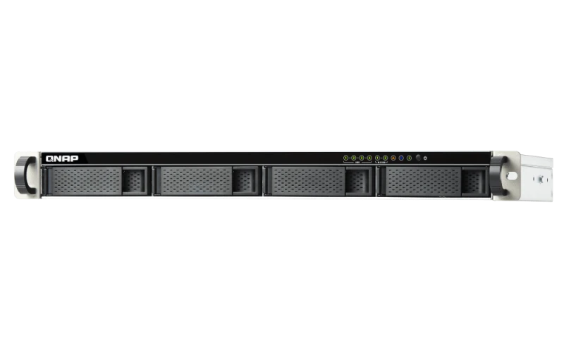 Qnap 4-Bay NAS Enclosure, 3.5"/2.5" SATA III Drive Bays - 2.5GbE Connectivity, 2 GB RAM, Intel Celeron 2.0 GHz Dual Core Processor, Data Transfer Speeds up to 476 MB/s | TS-451DEU-2G