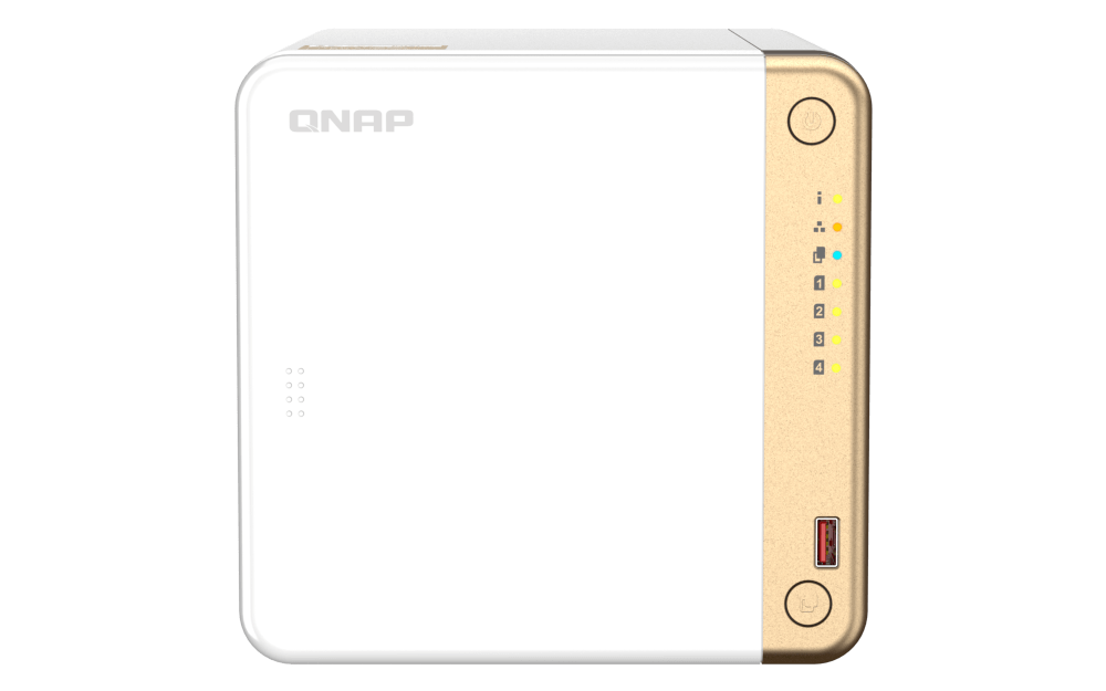 QNAP Turbo NAS TS-462-2G SAN/NAS Storage System - 2.9GHz Intel Celeron N4505 2C, GB DDR4 RAM, 4GB Flash Memory, 4x 3.5/2.5" SATA III 6 Gb/s Bays, 2x M.2 2280 PCIe 3.0 x1 2.5GbE, HDMI | TS-462-2G