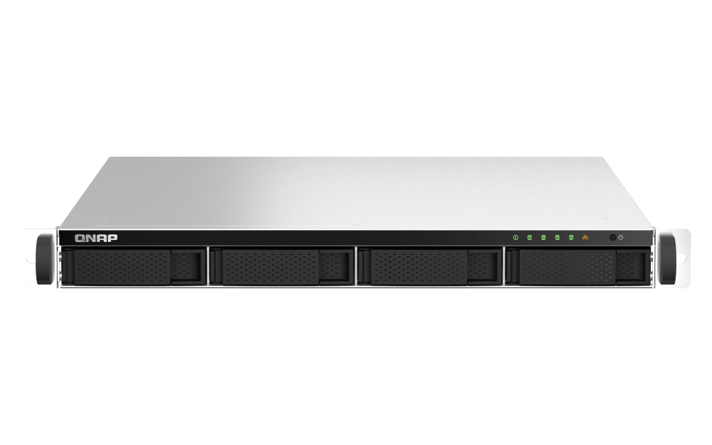 QNAP 4-Bay High Speed Rackmount NAS, 2.5GbE Connectivity - Intel Celeron N5105/N5095 CPU, 4GB DDR4 Memory, 3.5-inch SATA 6Gb/s Drive Bay - 1 PCIe Slot | TS-464U-RP-4G