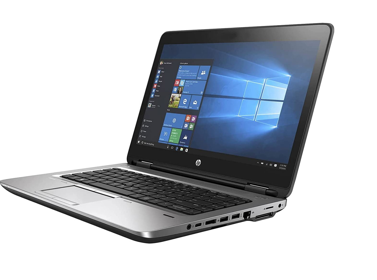 Renewed HP ProBook 640 G3 Laptop Core i5 7th Gen 8GB RAM, 256 SSD, 14" HD LED, Intel HD Graphics, Camera, Fingerprint, Win 10 EN Keyboard