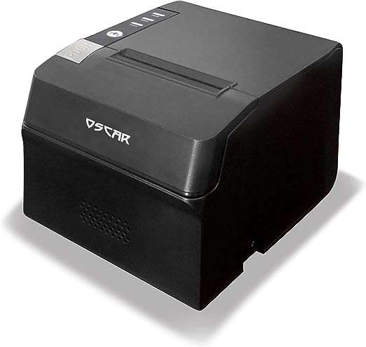 OSCAR POS88C 80mm Thermal Bill POS Receipt Printer USB+Ethernet with Auto-Cutter & Kitchen Beep ESC/POS Support Black Color | POS88C