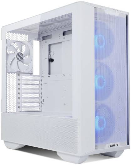 Lian Li Lancool III Mesh RGB E-ATX Mid Tower Modular Chassis, 8 Expansion Slots, Tempered Glass Panel, Up To 360mm Fan Support, Equipped With 4x 140 PWM Fans, USB Type C, White | G99.LAN3RW.00