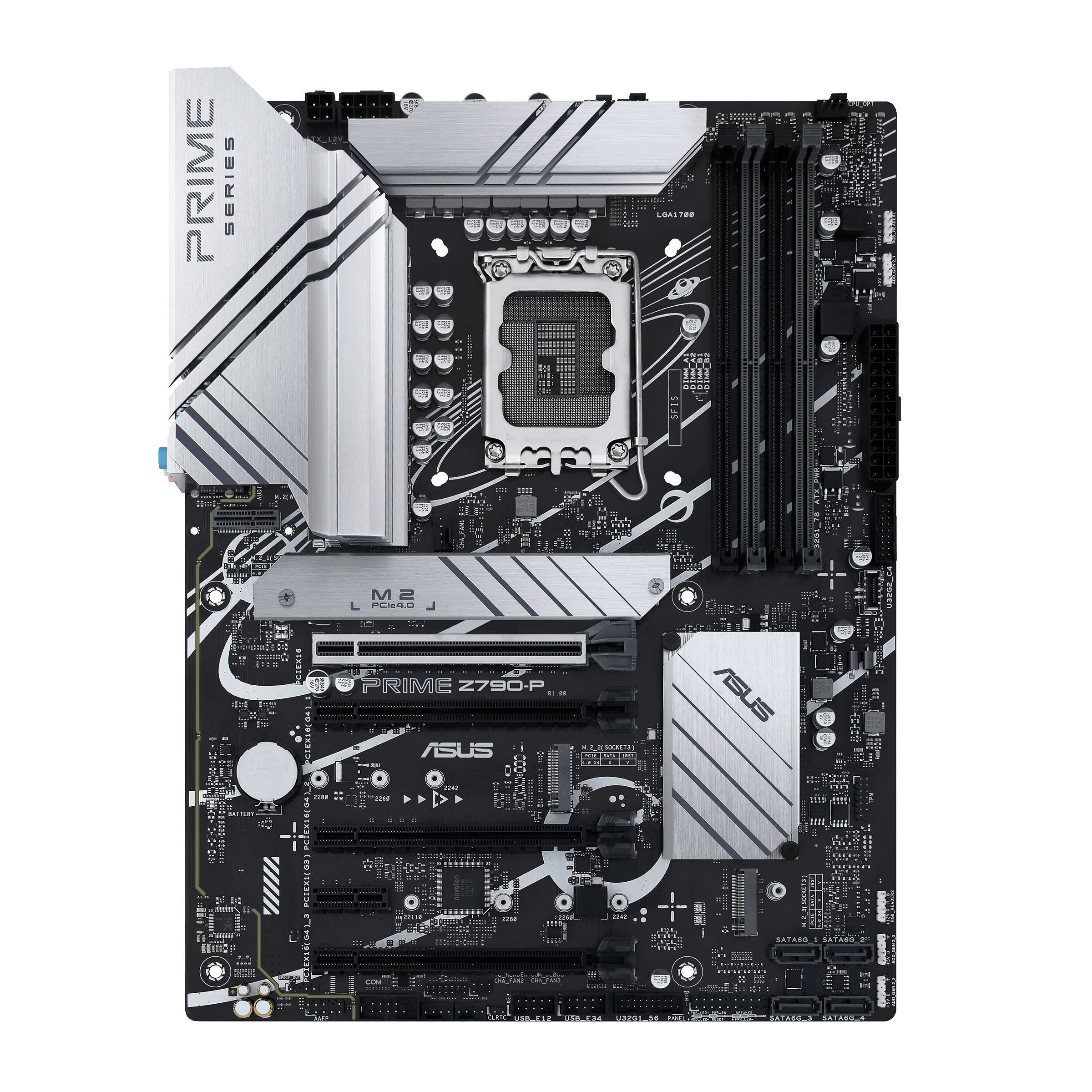 ASUS Prime Z790-P-CSM Motherboard ATX Form Factor Socket LGA1700 ,4 x DIMM, Max. 192GB, DDR5 7200+,3 x M.2 slots and 4 x SATA 6Gb/s ports | 90MB1CK0-M0EAYC