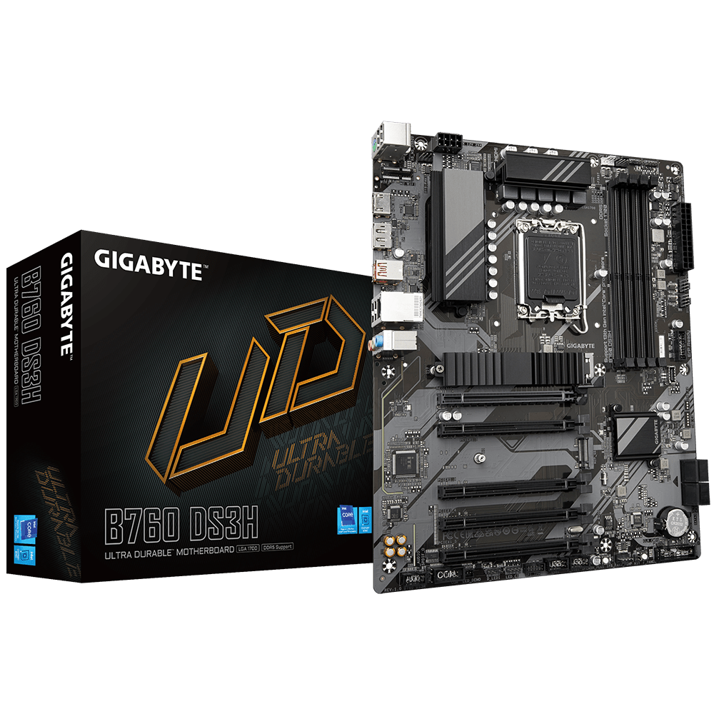 Gigabyte B760 DS3H LGA1700 socket ,4 x DDR5 up to192GB ATX Motherboard