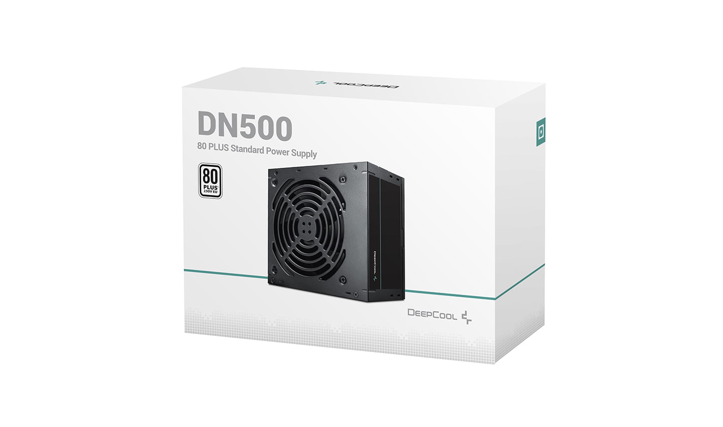 DeepCool DN500 certified 80 PLUS® 230V EU, up to 85% electrical efficiency 500W Power Supply